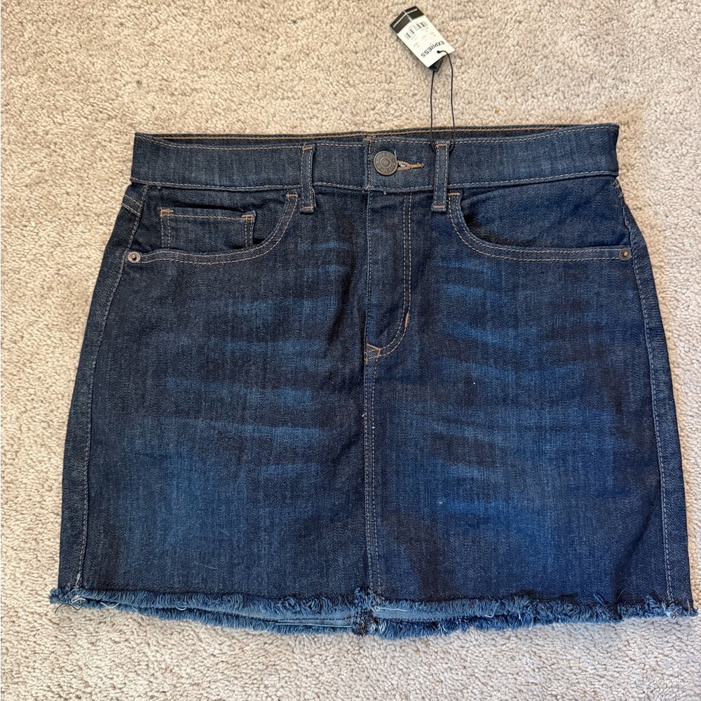 Express Denim Mini Skirt